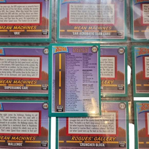 Vintage 1993 Prime Time Speed Racer Trading Cards Huge Lot! - Picture 14 of 14